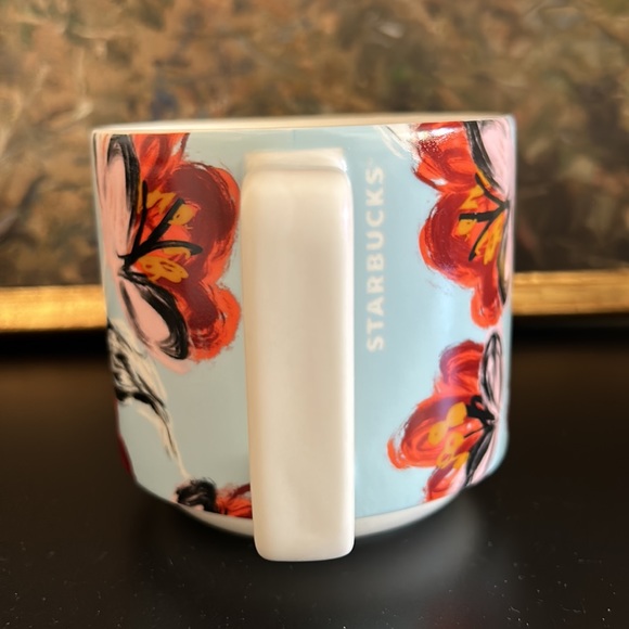 Starbucks Ceramic 2019 Peony Swirl 14 oz Mug - Picture 2 of 6